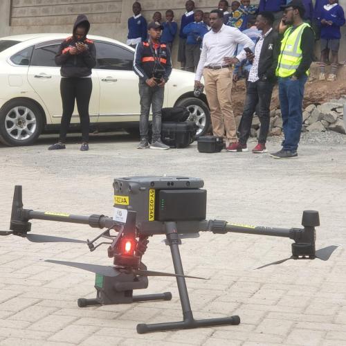 AERIAL SURVEY AT KIBERA PRIMARY SCHOOL